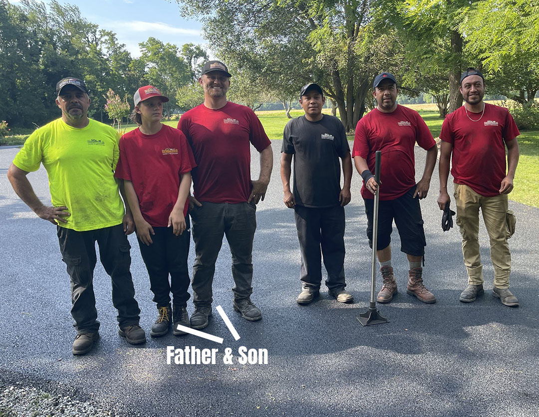 Southern Maryland team with owner, Chad Accipiter, and son. Drew.